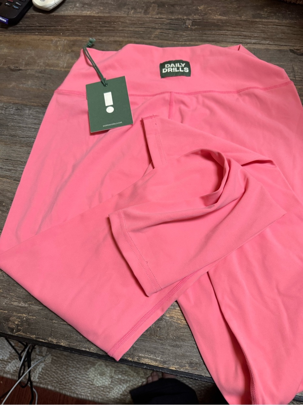 Daily Drills Coral Pink Workout Leggings